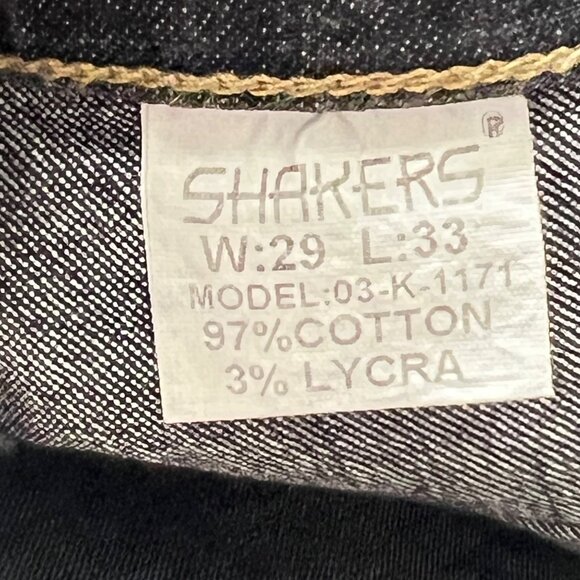 Shakers Women's Embellished Straight Stretch Black Denim Jeans Sz 29x33 Mid Rise - Picture 8 of 12